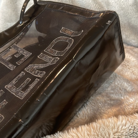 ❤️SOLD❤️ Authentic Vintage Fendi FF Zucca Black Mesh Shopper Tote Shoulder Bag - Picture 14 of 16